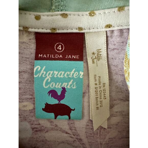 NEW Matilda Jane Heart Soul Pride Coraline & Chrissy Hooded Floral Knit Dress 4 - Picture 4 of 7